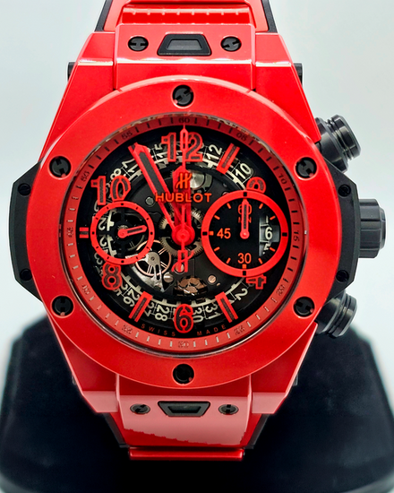 Hublot Big Bang Unico Red Magic L.E. 45MM Skeleton Dial Rubber Strap (411.CF.8513.RX)