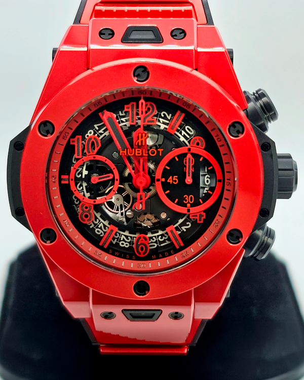 Hublot Big Bang Unico Red Magic L.E. 45MM Skeleton Dial Rubber Strap (411.CF.8513.RX)