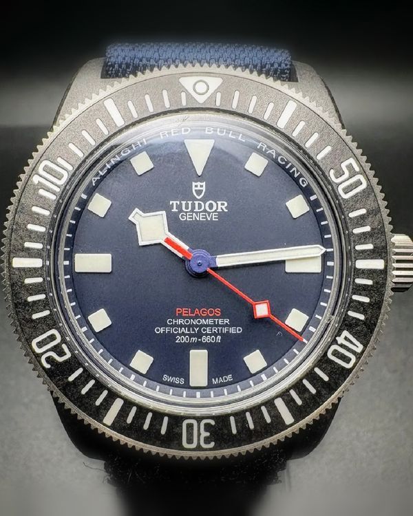 2025 Tudor Pelagos FXD "Alinghi Red Bull Racing Edition" 42MM Blue Dial Textile Strap (25707KN)