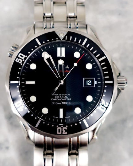 No Reserve - 2010 Omega Seamaster Diver 300M 41MM Black Dial Steel Bracelet (212.30.41.20.01.002)