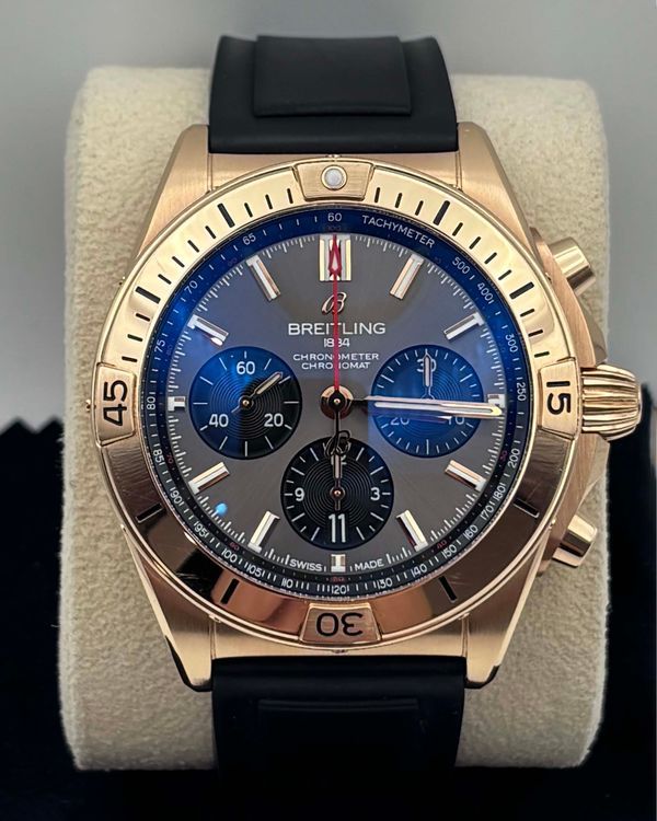 2023 Breitling Chronomat B01 42MM Grey Dial Rubber Strap (RB0134101B1S1)