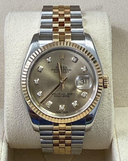 Rolex Datejust 36MM Champagne Dial Two-Tone Jubilee Bracelet (116233)