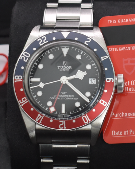 2019 Tudor Black Bay GMT "Pepsi" 41MM Black Dial Steel Bracelet (79830RB)