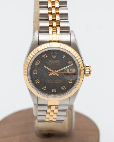 Rolex Lady-Datejust 26MM Grey Dial Two-Tone Jubilee Bracelet (69173)