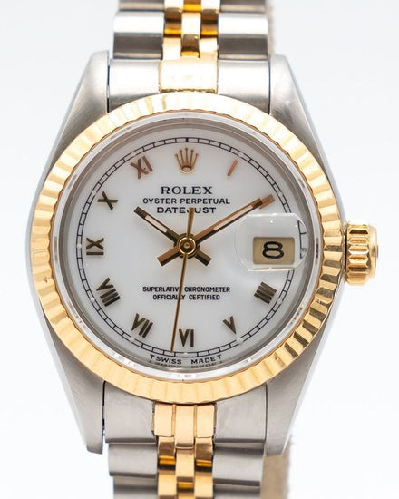 1987 Rolex Lady-Datejust 26MM White Dial Two-Tone Jubilee Bracelet (69173)