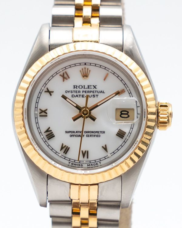 1987 Rolex Lady-Datejust 26MM White Dial Two-Tone Jubilee Bracelet (69173)