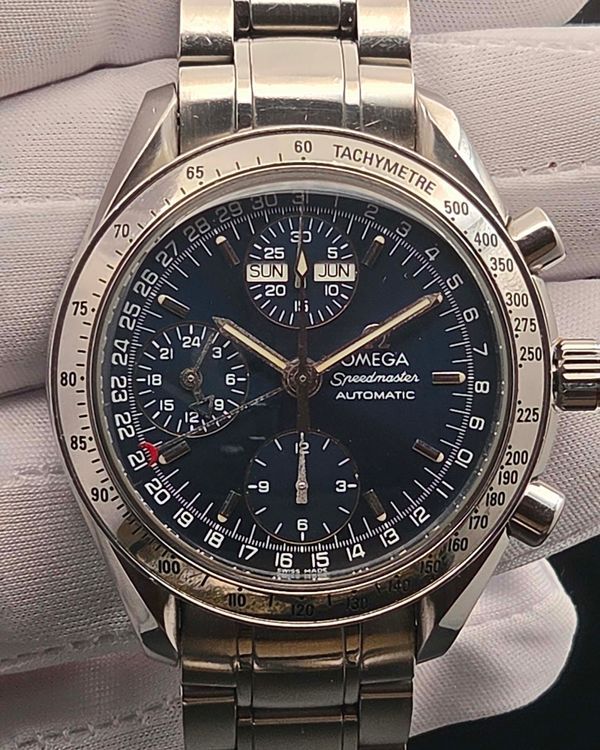 Omega Speedmaster Day-Date 39MM Blue Dial Steel Bracelet (3523.80.00)