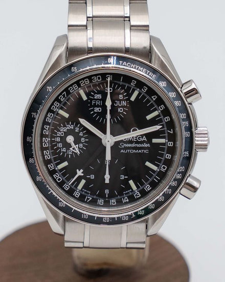Omega Speedmaster Day-Date 39MM Black Dial Steel Bracelet (3520.50.00)