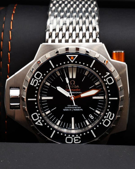 2013 Omega Seamaster Ploprof 55MM Black Dial Steel Bracelet (224.30.55.21.01.001)