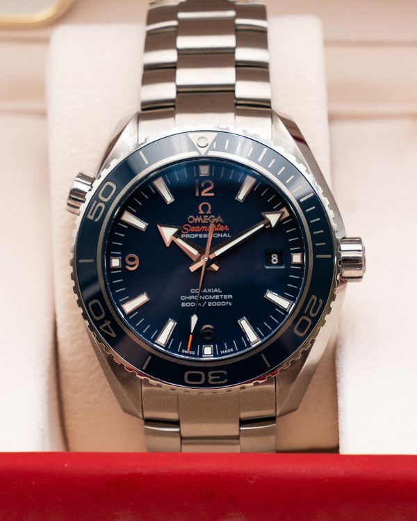 2013 Omega Seamaster Planet Ocean 600M 45.5MM Blue Dial Titanium Bracelet (232.90.46.21.03.001)