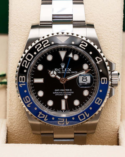 2024 Rolex GMT-Master II "Batman" 40MM Black Dial Oyster Bracelet (126710BLNR)