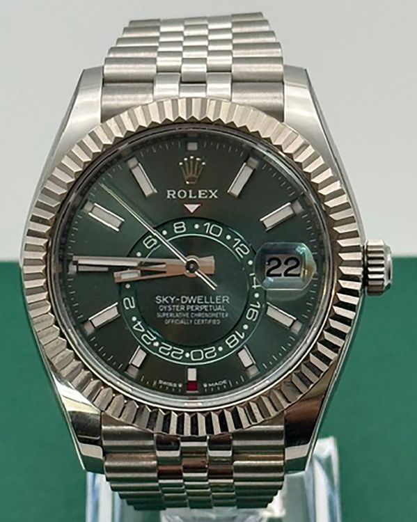 2026 Rolex Sky-Dweller 42MM Green Dial Jubilee Bracelet (336934)