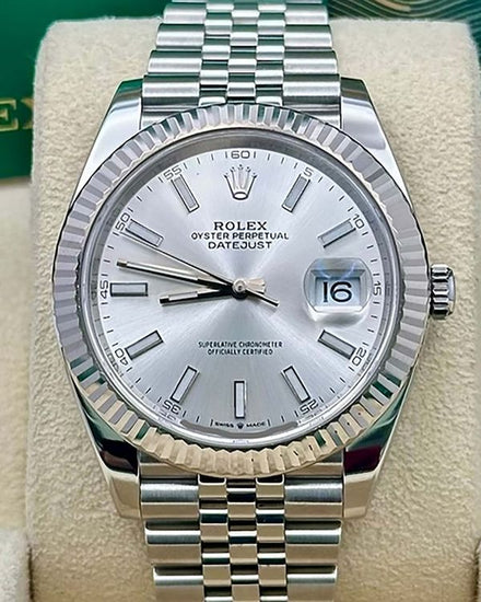 2026 Rolex Datejust 41MM Silver Dial Jubilee Bracelet (126334)