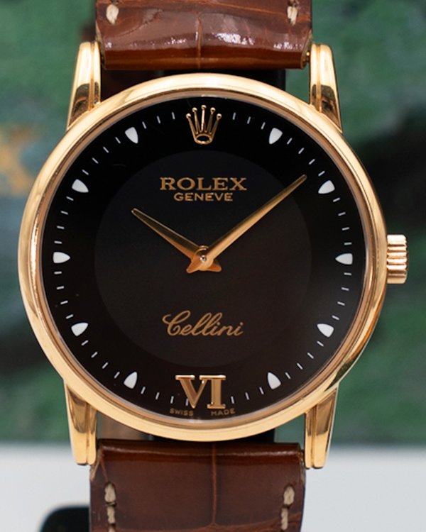 Rolex Cellini 32MM Black Dial (5116)