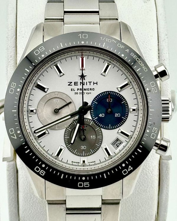 No Reserve - 2021 Zenith Chronomaster Sport 41MM White Dial Steel Bracelet (03.3100.3600/69)