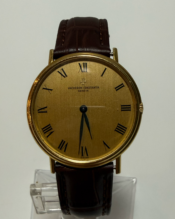 1957 Vacheron Constantin Vintage 34MM Gold Dial Leather Strap (39004)