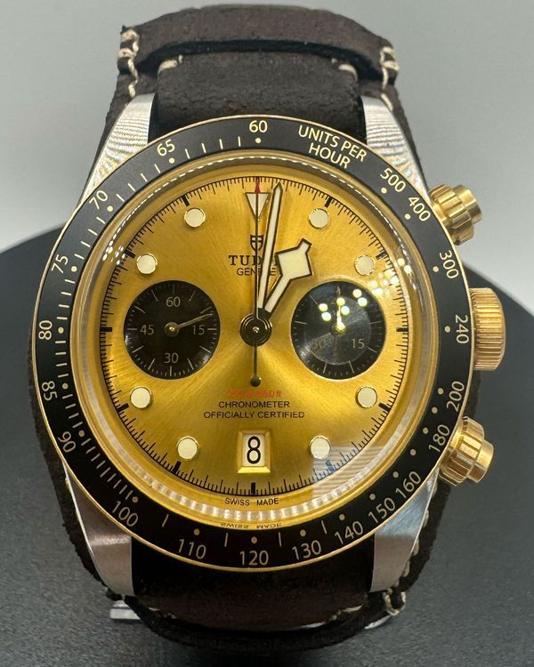 2026 Tudor Black Bay Chrono S&G 41MM Black Dial Leather Strap (79363N)