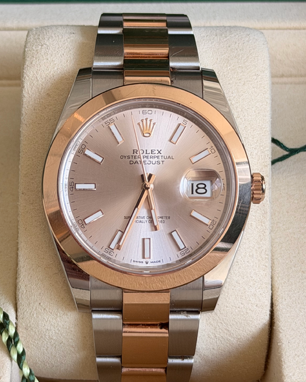 2025 Rolex Datejust 41MM Silver Dial Two-Tone Oyster Bracelet (126301)