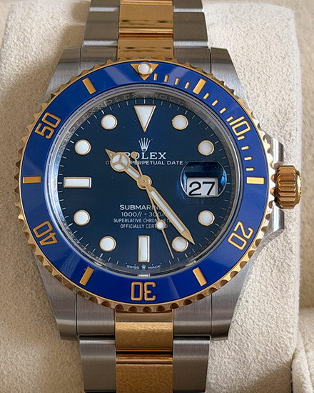 2024 Rolex Submariner Date "Bluesy" 41MM Blue Dial Two-Tone Oyster Bracelet (126613LB)