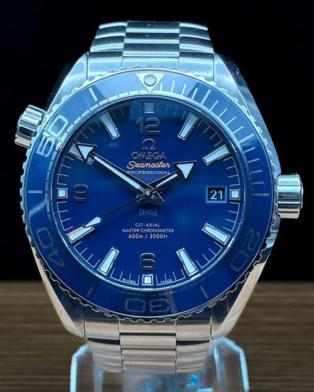 2023 Omega Seamaster Planet Ocean 43.5MM Blue Dial Steel Bracelet (215.30.44.21.03.001)
