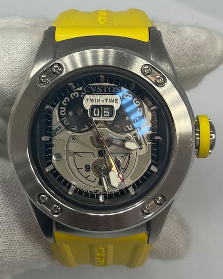 CVSTOS Challenge 44MM Skeleton Dial Rubber Strap (CV.TT.RN.ST.GR)
