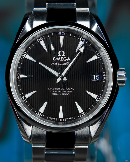 No Reserve - Omega Seamaster Aqua Terra 150M 38.5MM Black Dial Steel Bracelet (231.10.39.21.01.002)
