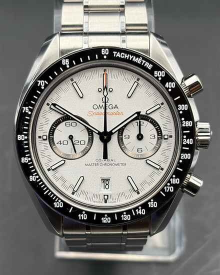 2023 Omega Speedmaster Racing 44.25MM White Dial Steel Bracelet (329.30.44.51.04.001)