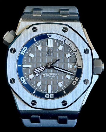 No Reserve - 2025 Audemars Piguet Royal Oak Offshore Diver 42MM Grey Dial Rubber Strap (15720ST.OO.A009CA.01)