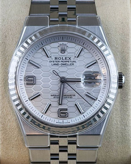 2026 Rolex Land-Dweller 40MM White Dial Flat Jubilee Bracelet (127334)