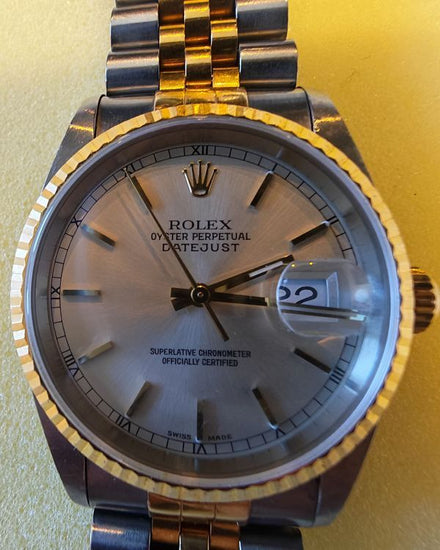 2002 Rolex Datejust 36MM Silver Dial Two-Tone Jubilee Bracelet (16233)