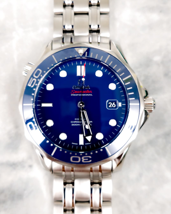 2021 Omega Seamaster Diver 300M 41MM Blue Dial Steel Bracelet (212.30.41.20.03.001)
