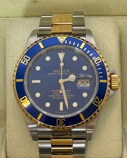2009 Rolex Submariner Date "Bluesy" 40MM Blue Dial Two-Tone Oyster Bracelet (16613)