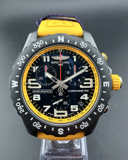 No Reserve - 2026 Breitling Endurance Pro 44MM Quartz Black Dial Rubber Strap (X82310)