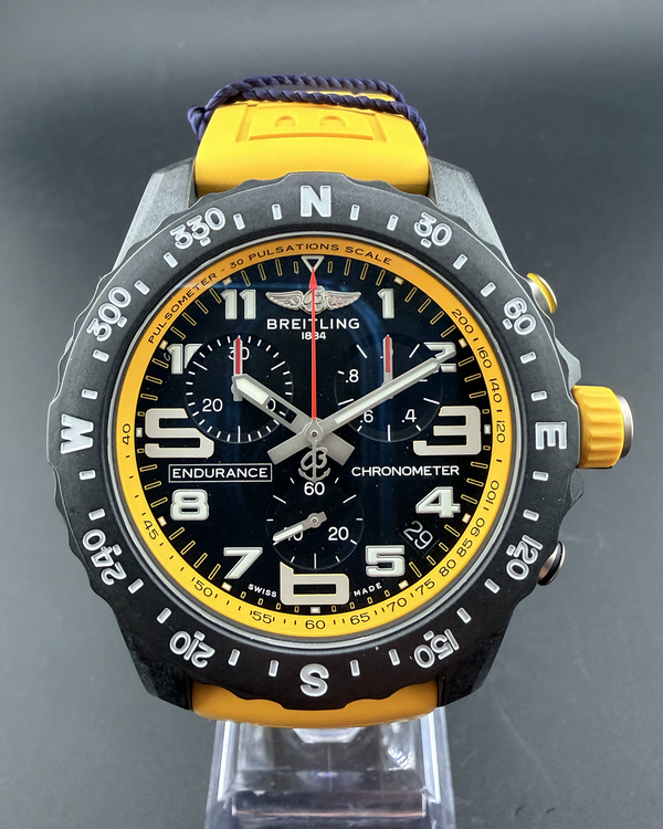 No Reserve - 2026 Breitling Endurance Pro 44MM Quartz Black Dial Rubber Strap (X82310)