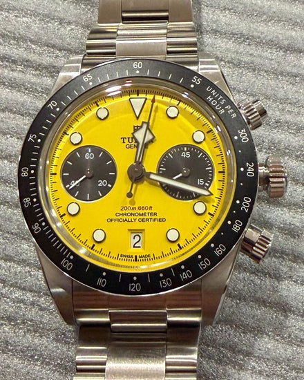 2026 Tudor Black Bay Chrono 39MM Yellow Dial Steel Bracelet (79310N)