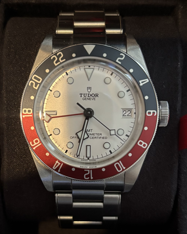 No Reserve - Tudor Black Bay GMT "Pepsi" 41MM White Dial Steel Bracelet (79830RB)