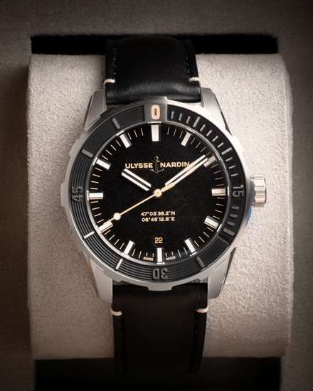 2026 Ulysse Nardin Diver 42MM Black Dial Leather Strap (8163-175/92)