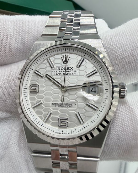 2026 Rolex Land-Dweller 40MM White Dial Flat Jubilee Bracelet (127334)