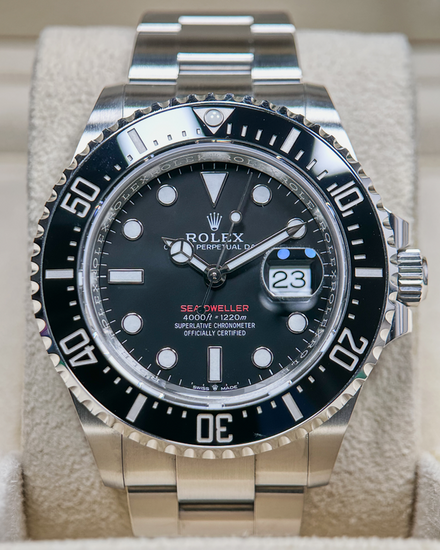 No Reserve - 2023 Rolex Sea-Dweller "Red Letters 50th Anniversary" 43MM Black Dial Oyster Bracelet (126600)