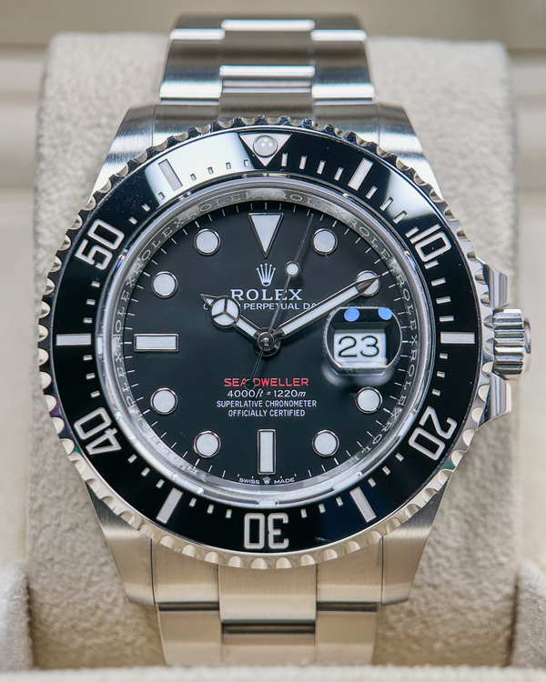 No Reserve - 2023 Rolex Sea-Dweller "Red Letters 50th Anniversary" 43MM Black Dial Oyster Bracelet (126600)