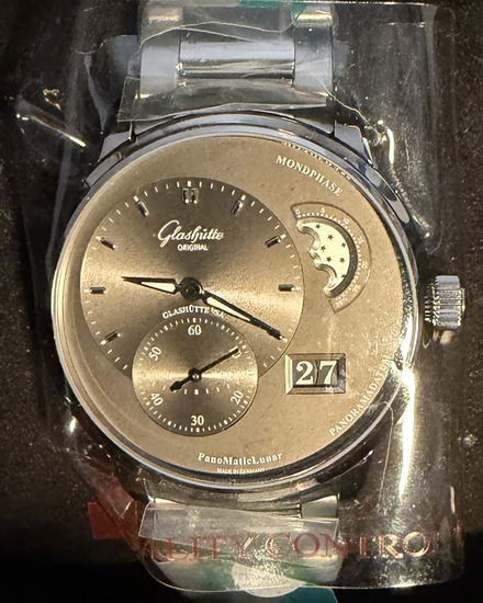 2026 Glashütte Original PanoMaticLunar 40MM Grey Dial Steel Bracelet (1-90-02-43-32-71)