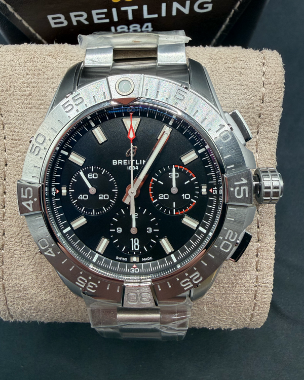 2026 Breitling Avenger B01 Chronograph 44MM Black Dial Steel Bracelet (AB0147101B1A1)