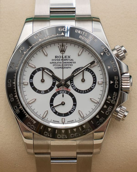2026 Rolex Cosmograph Daytona "Panda" 40MM White Dial Oyster Bracelet (126500LN)