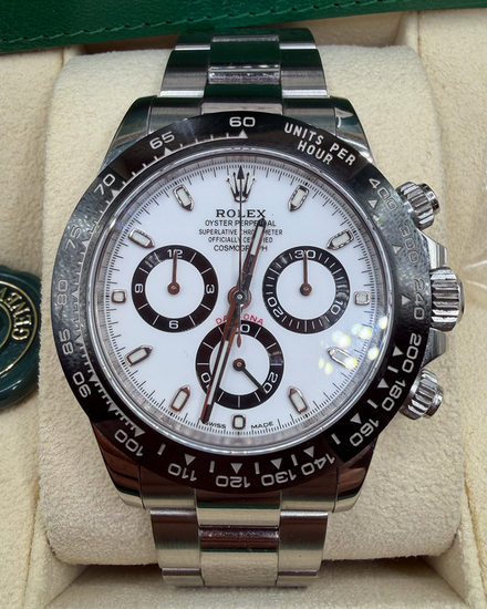 2022 Rolex Cosmograph Daytona "Panda" 40MM White Dial Oyster Bracelet (116500LN)