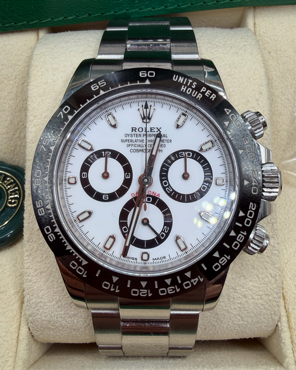 2022 Rolex Cosmograph Daytona "Panda" 40MM White Dial Oyster Bracelet (116500LN)