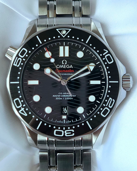 2026 Omega Seamaster Diver 300M 42MM Black Dial Steel Bracelet (210.30.42.20.01.001)