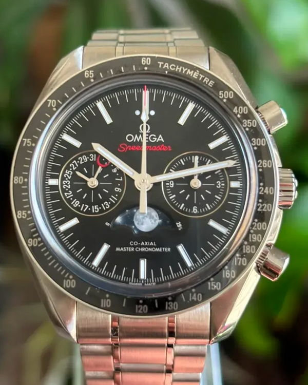 2024 Omega Speedmaster Moonphase 44.25MM Black Dial Steel Bracelet (304.30.44.52.01.001)