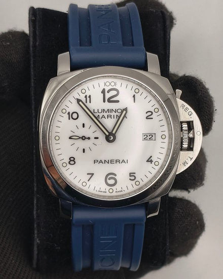 Panerai Luminor Marina 1950 3 Days 44MM White Dial Rubber Strap (PAM00499)