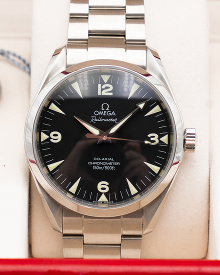 Omega Seamaster Railmaster 41MM Black Dial Steel Bracelet (2502.52.00)