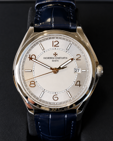 No Reserve - 2025 Vacheron Constantin Fiftysix 40MM Silver Dial Leather Strap (4600E/000A-B442)